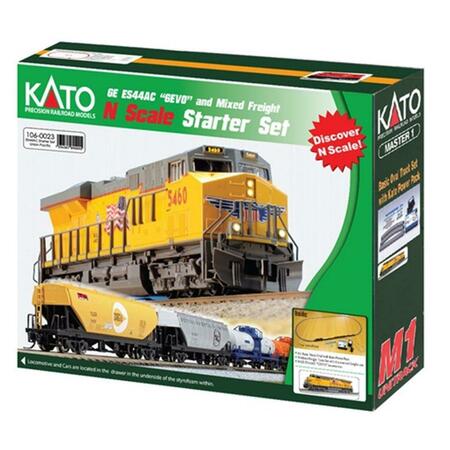 KATO N Scale Union Pacific ESS44AC Freight Train Starter Set KAT1060023